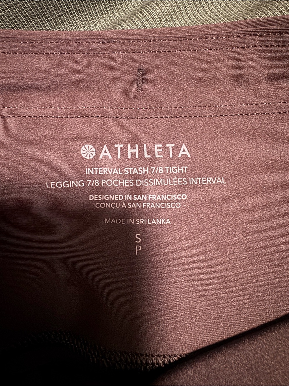 Athleta Interval Stash High Rise 7/8 Legging - Picture 7 of 7